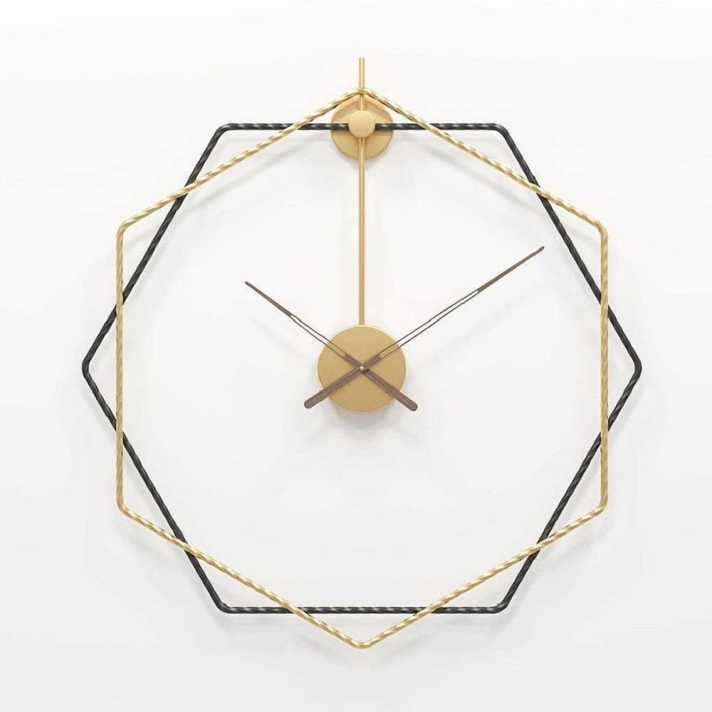 Luxurious DODECAGON MI Metal Wall Clock