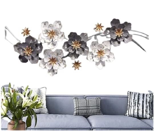 Luxurious FLORAL MI Metal Wall Art