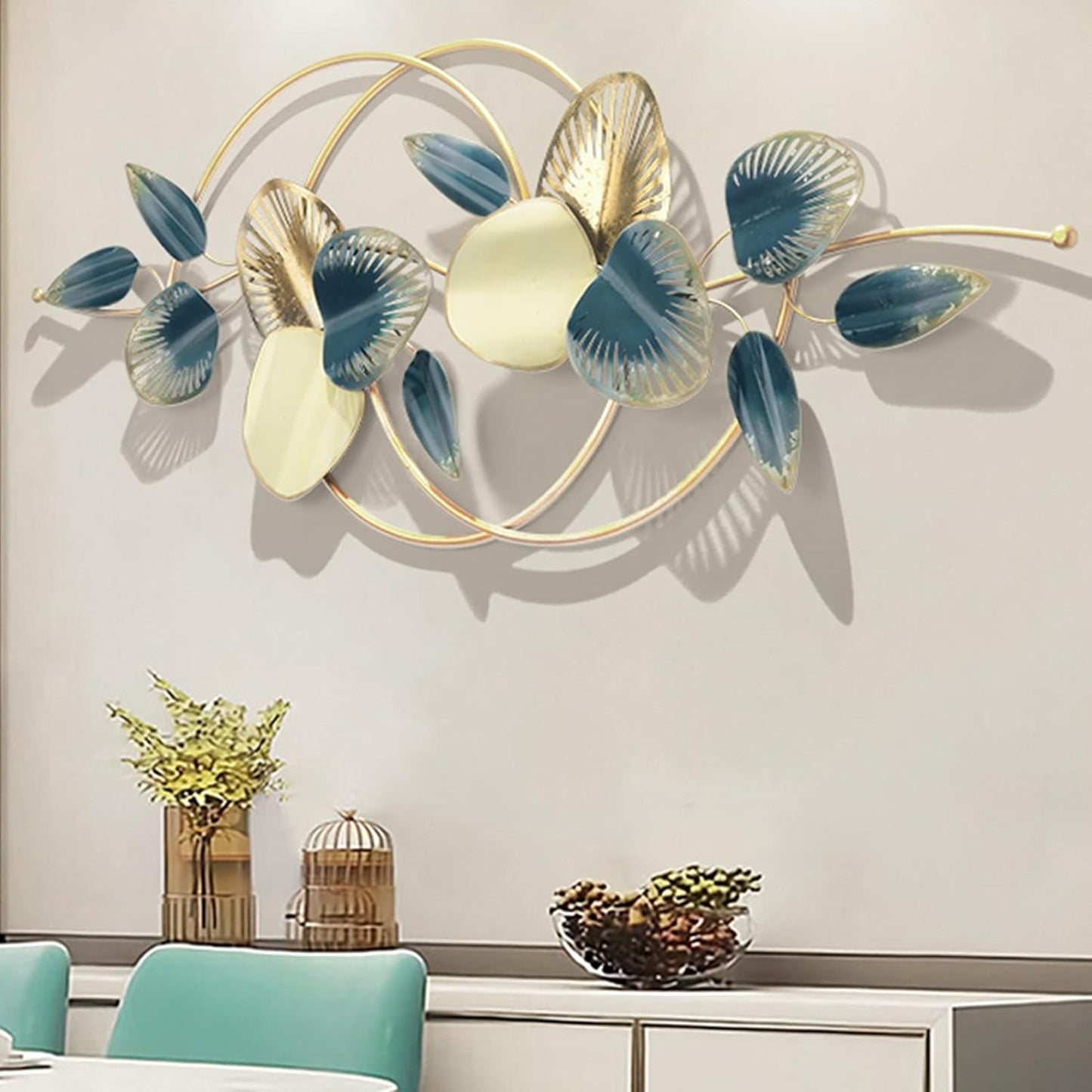 Luxurious FOLIAGE MI Metal Wall Art