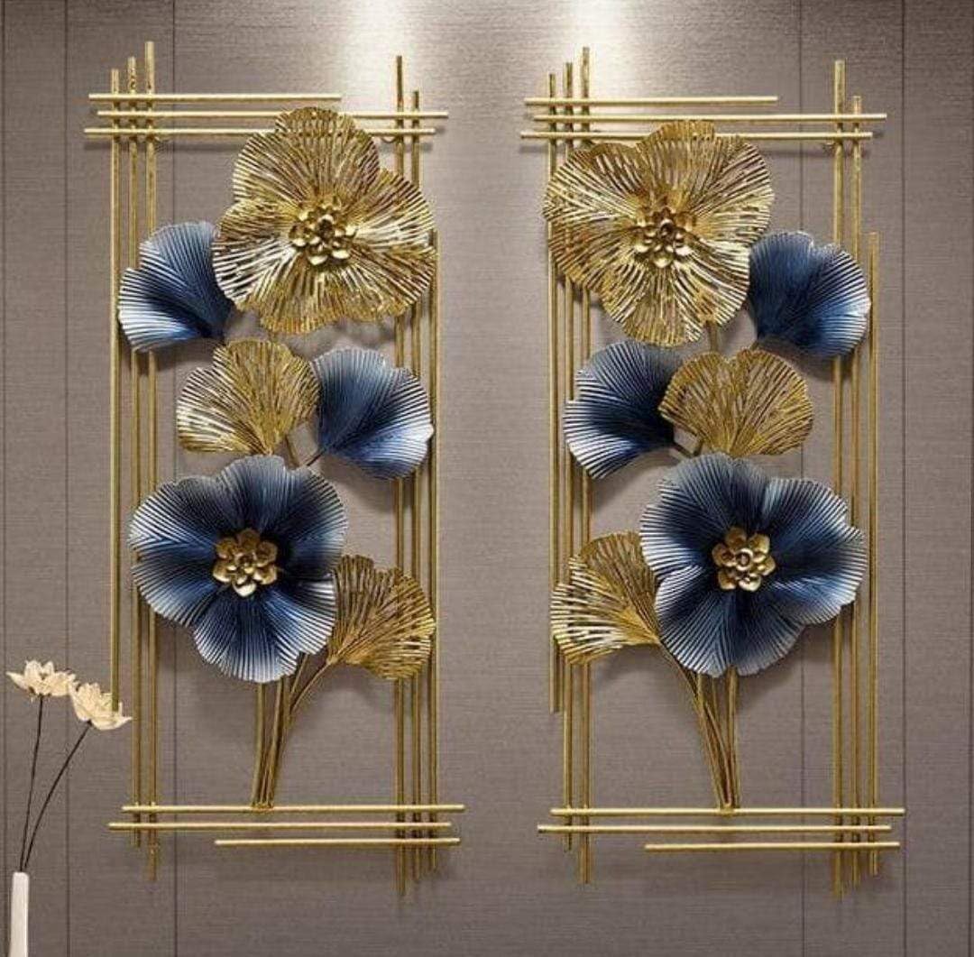 Luxurious TWIN-FLEUR MI Metal Wall Art