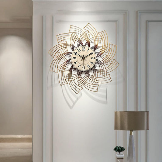 Luxurious CHRONOVA MI Metal Wall Clock