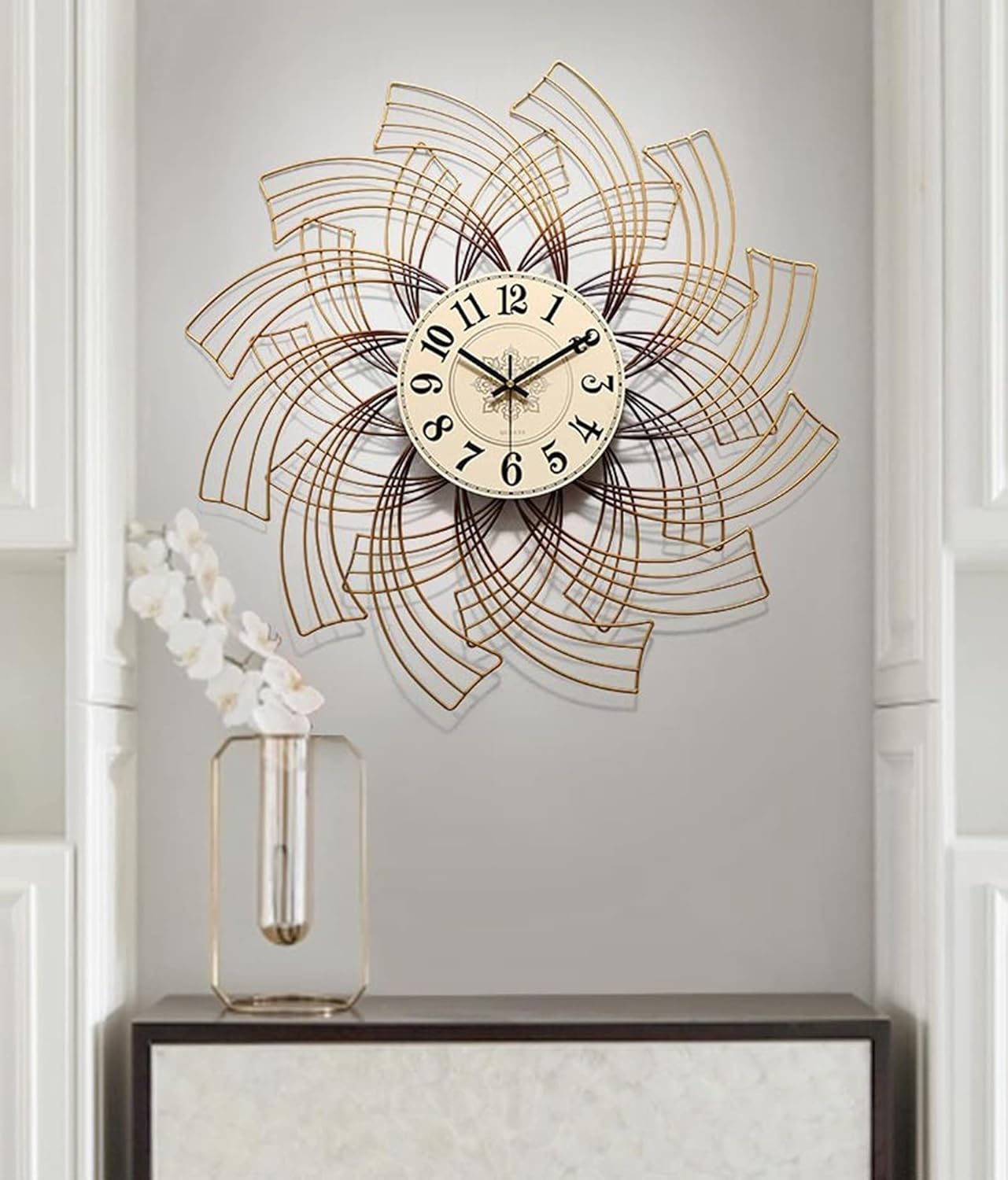 Luxurious CHRONOVA MI Metal Wall Clock