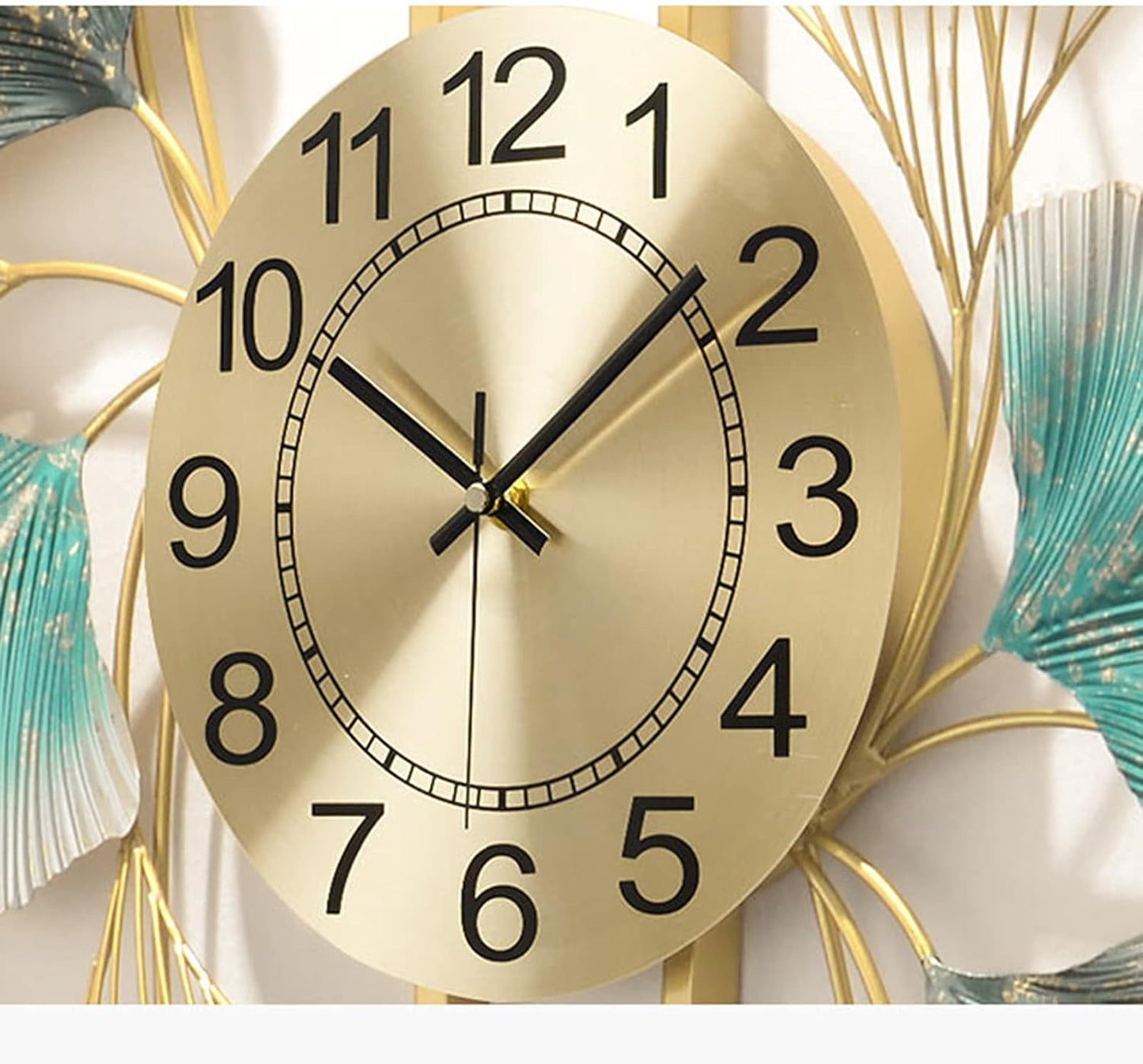 Luxurious QUADRILATERAL MI Metal Wall Clock