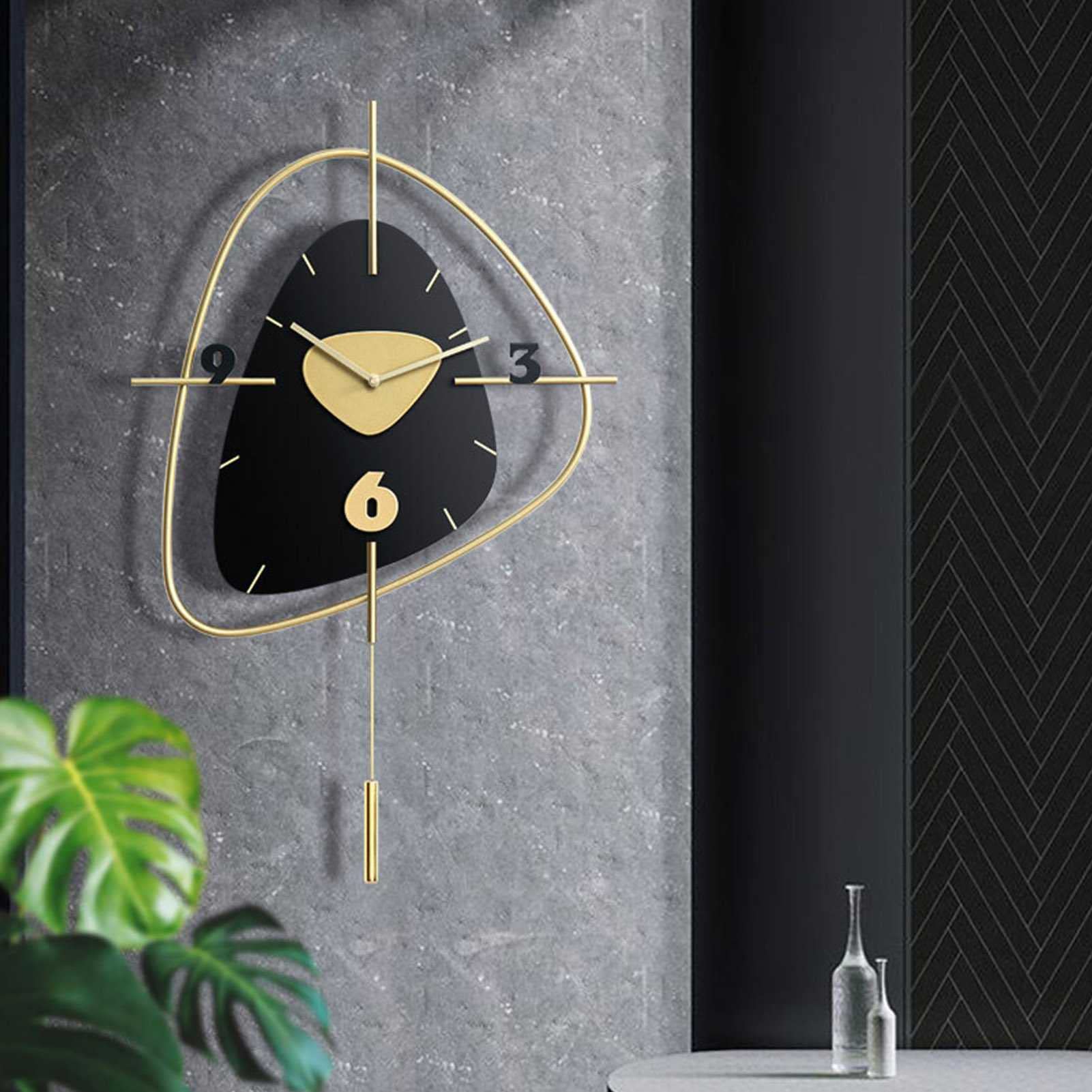 EBONY MI Wall Clock