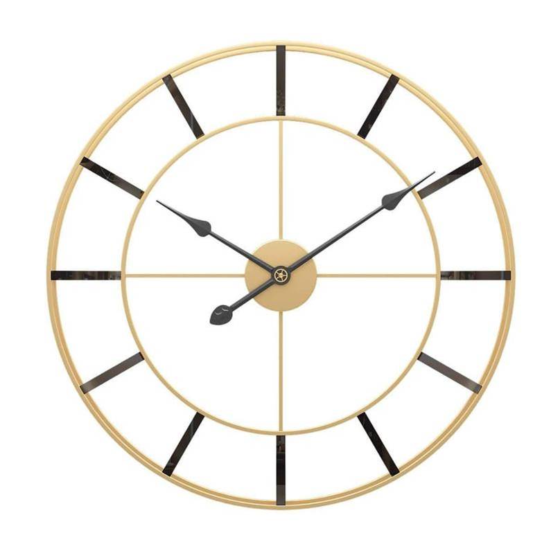 Luxurious HOURVISTA MI Metal Wall Clock