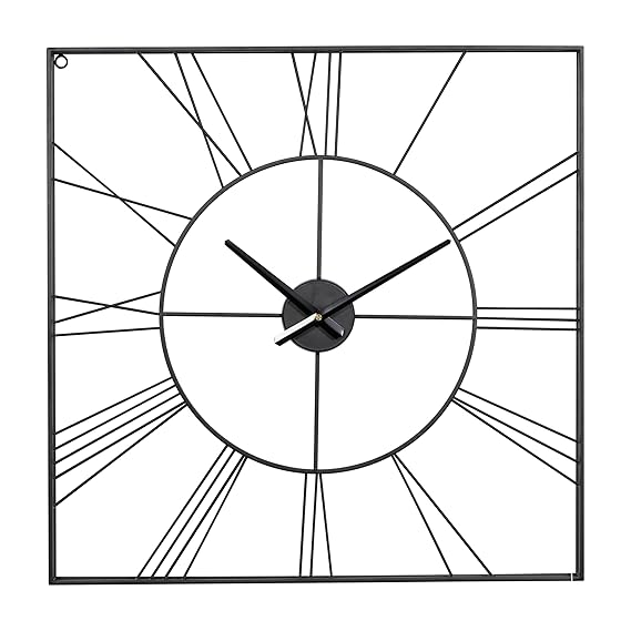 SQUARE MI Metal Wall Clock