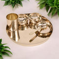 KANSYAM MI Bronze Kansa Dinner Thali Set of 7