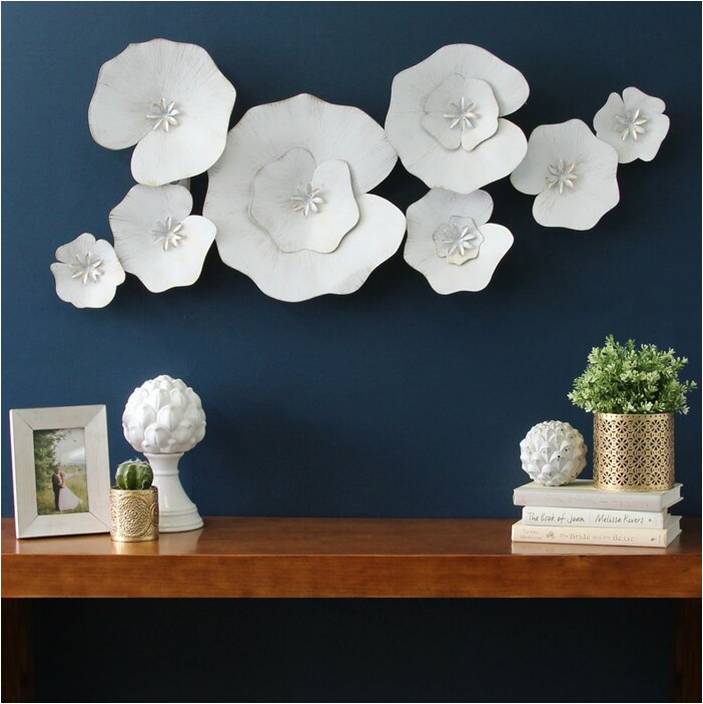 Luxurious EGGSHELL MI Metal Wall Art