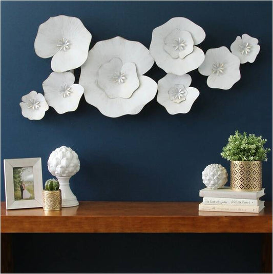 Luxurious EGGSHELL MI Metal Wall Art