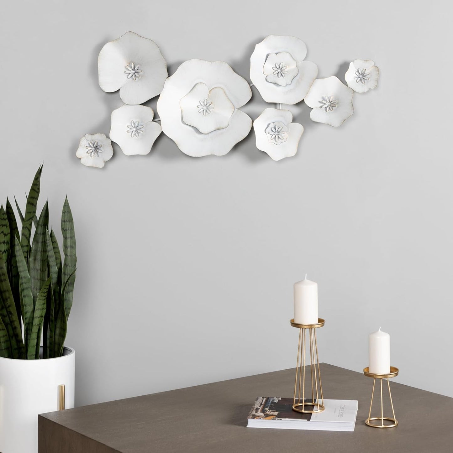 Luxurious EGGSHELL MI Metal Wall Art