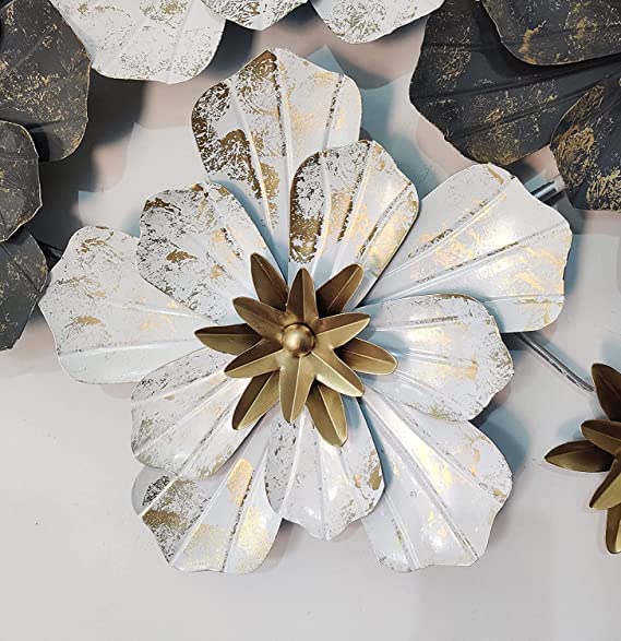 FLORAL MI Metal Wall Art