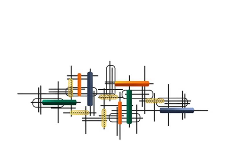 Luxurious VIVID MI Metal Wall Art