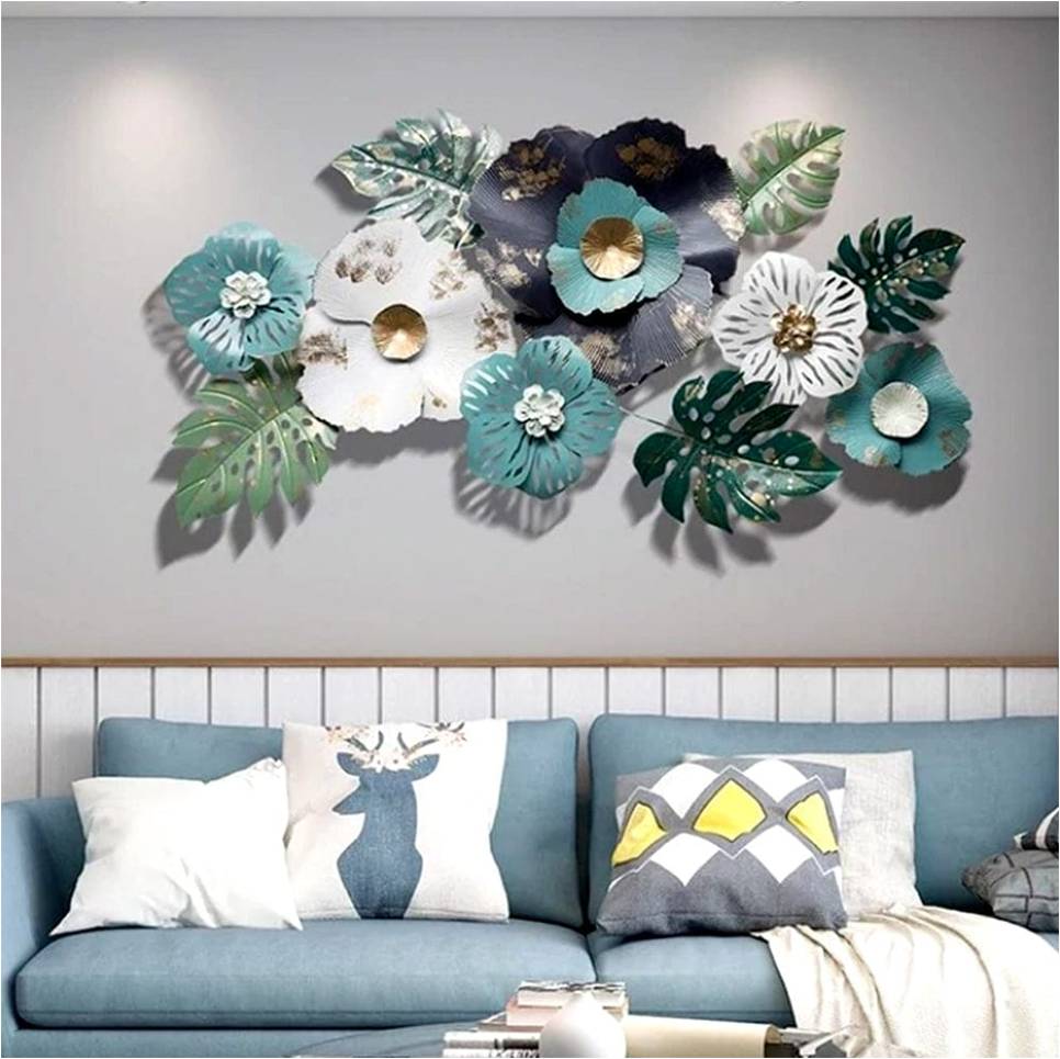 Luxurious BLOOMS MI Metal Wall Art