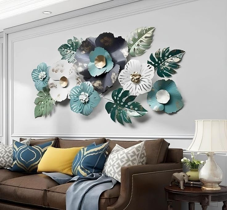 Luxurious BLOOMS MI Metal Wall Art