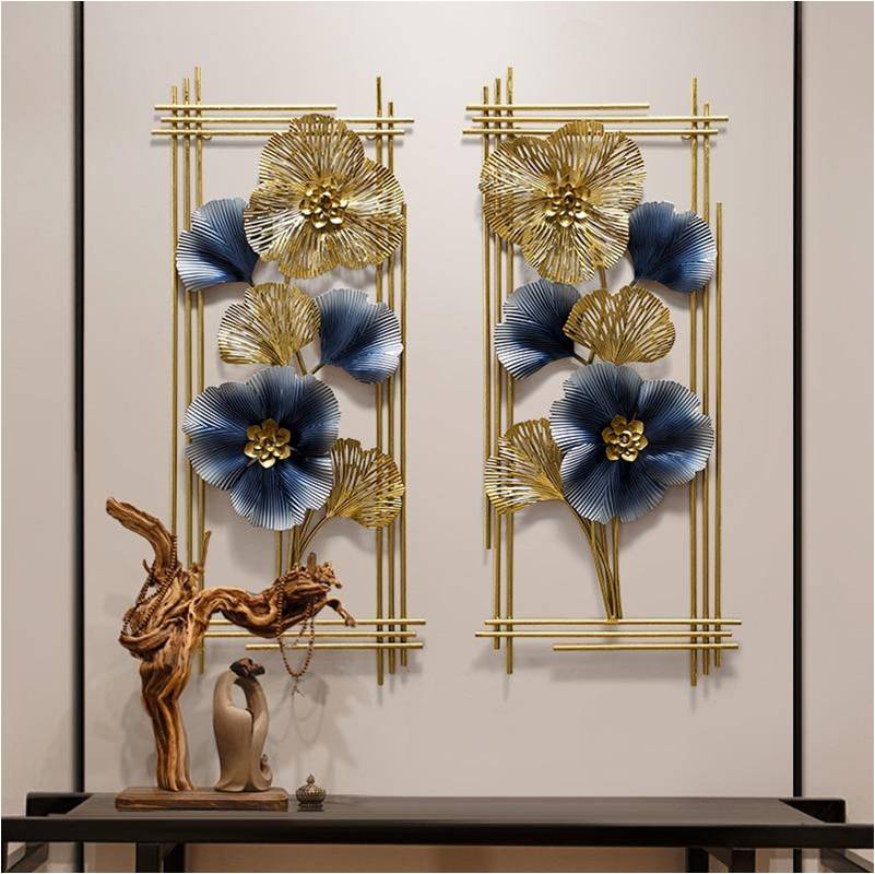 Luxurious TWIN-FLEUR MI Metal Wall Art