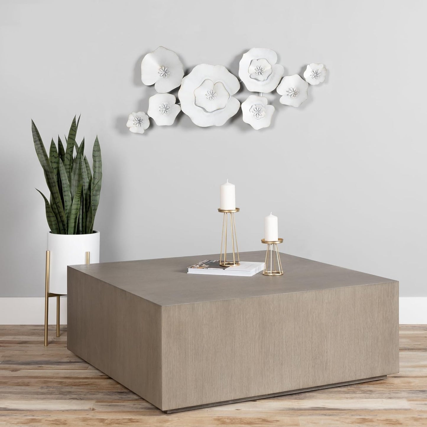 Luxurious EGGSHELL MI Metal Wall Art