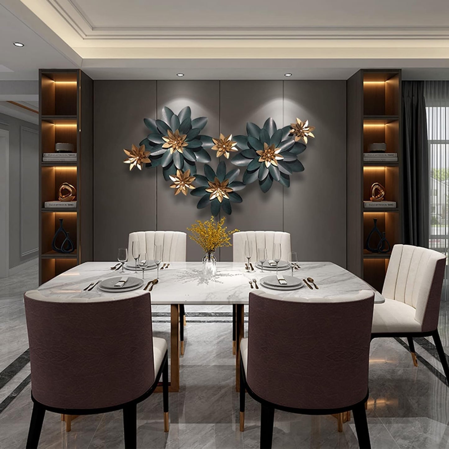 Luxurious STAR TWILIGHT MI Metal Wall Art