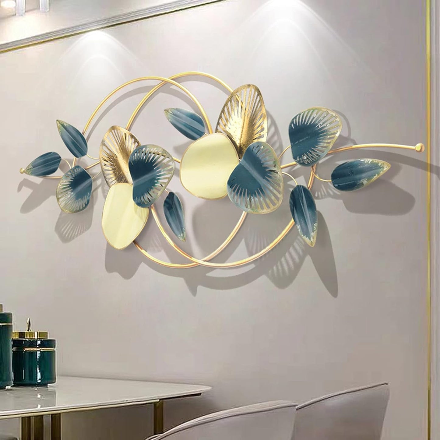 Luxurious FOLIAGE MI Metal Wall Art