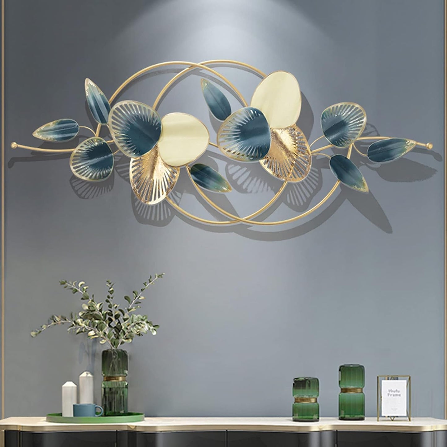 Luxurious FOLIAGE MI Metal Wall Art