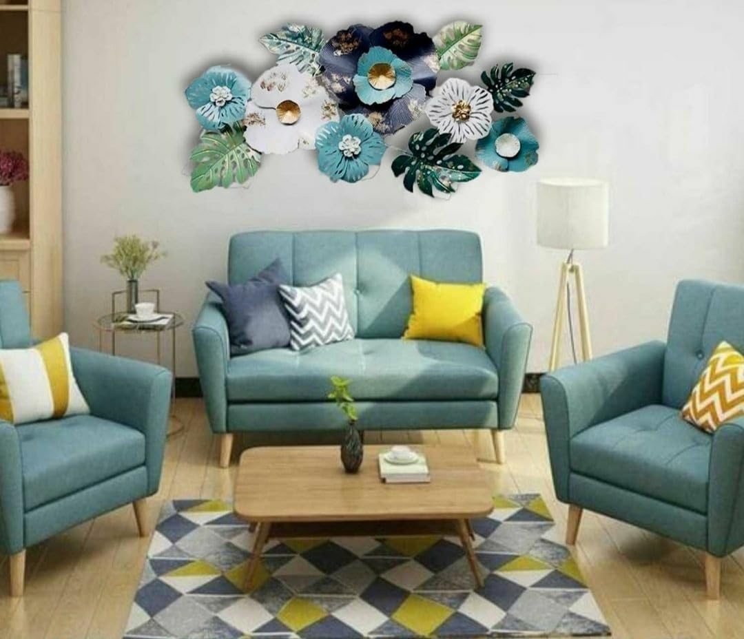 Luxurious BLOOMS MI Metal Wall Art